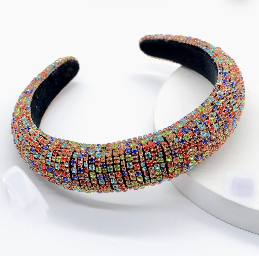 Multi-coloured Rhinestone Headbands