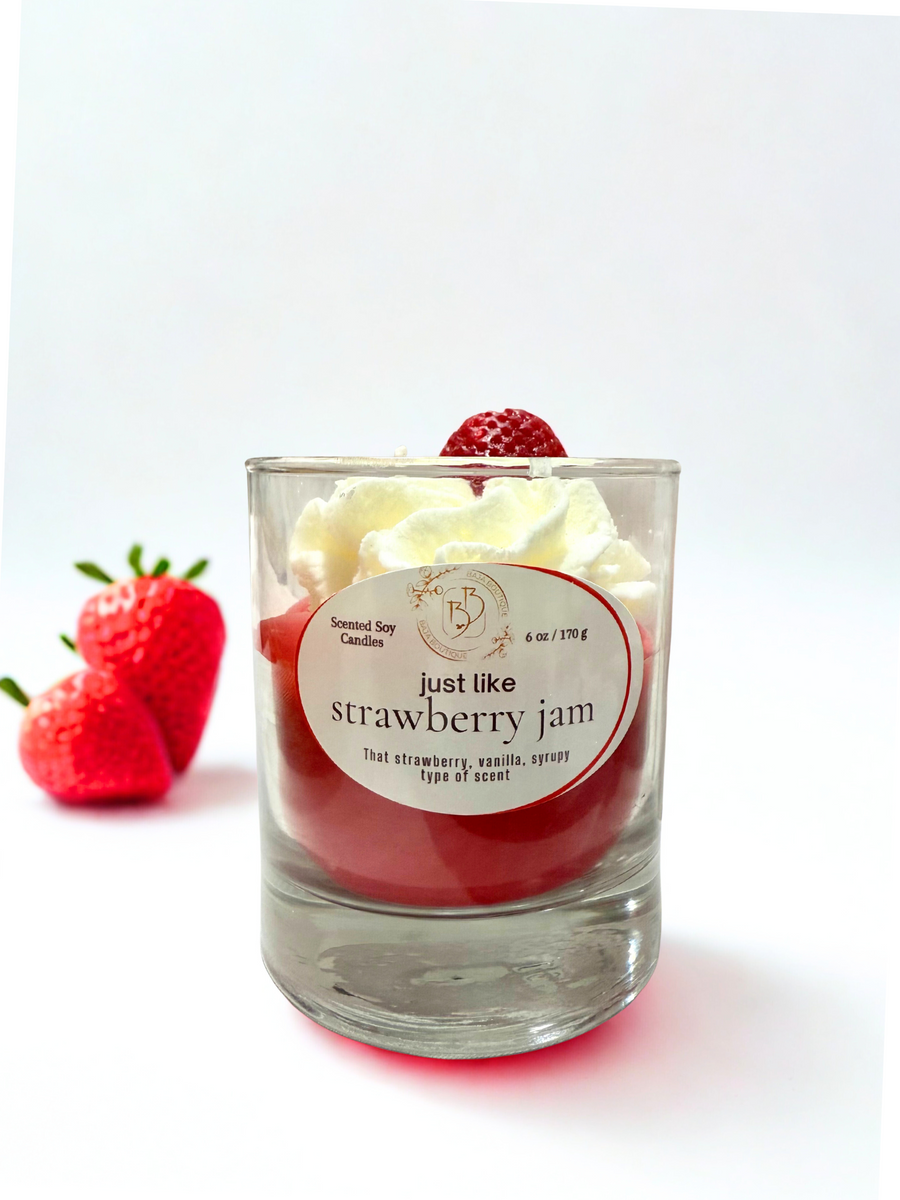 Strawberry Jam Cheesecake Candle